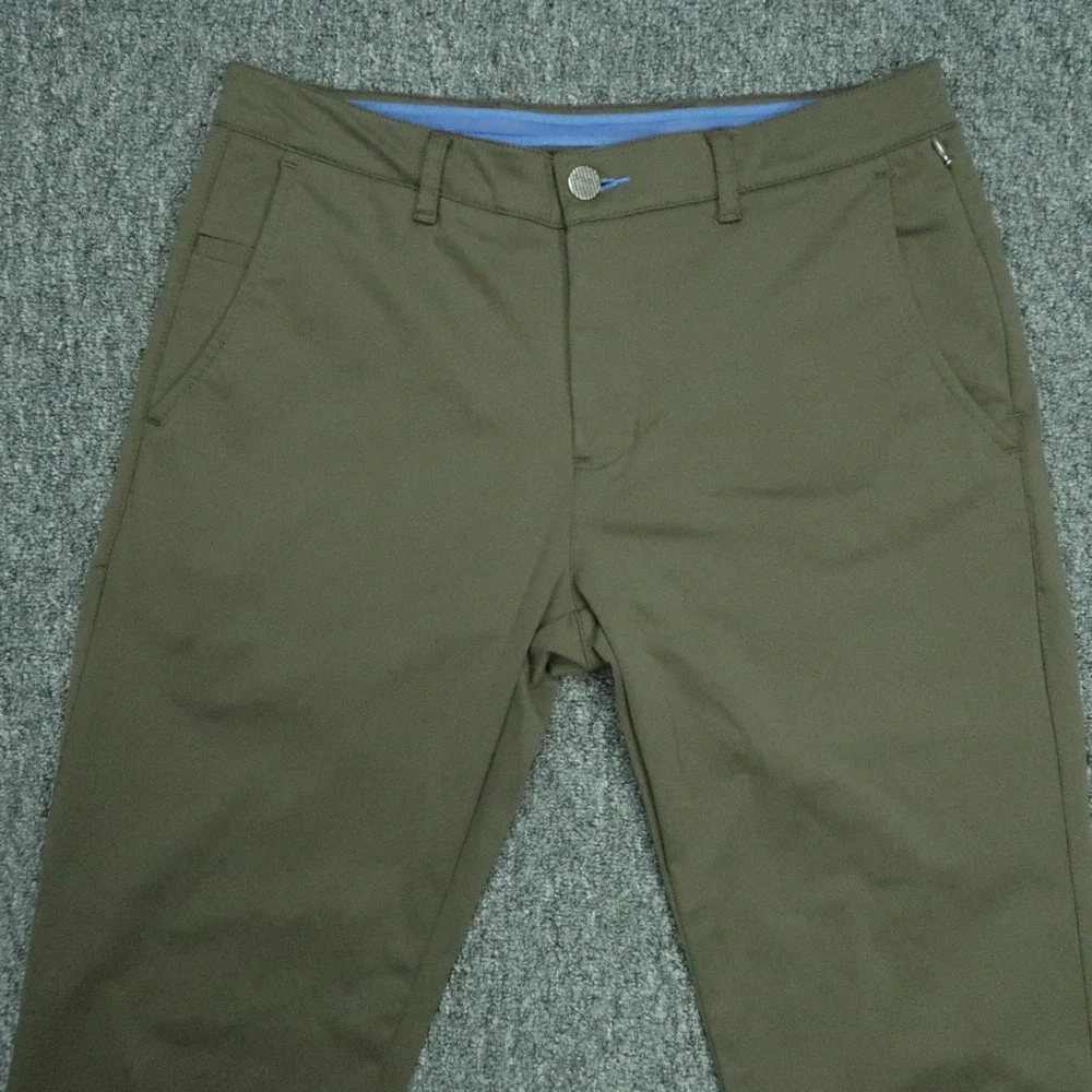 Twillory Pants‎ Mens 30x29 Green Tailored Fit Performance Stretch Zip Pocket